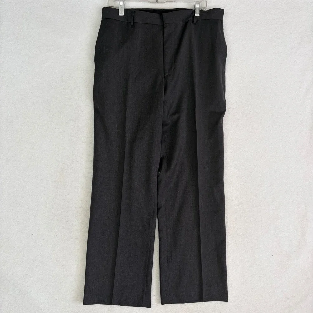 Banana Republic Cerruti Italian Wool Suit Mens 42R Charcoal Gray Classic 2pc